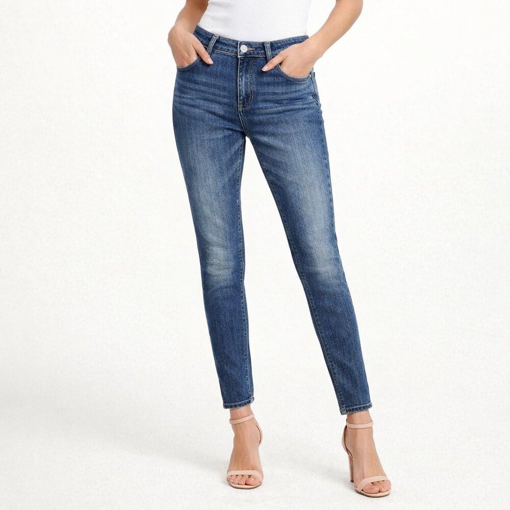 Express Medium Wash Girlfriend Jeans Size 0